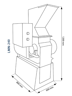 Ножевая мельница лабораторная LMN-240 (TESTCHEM)